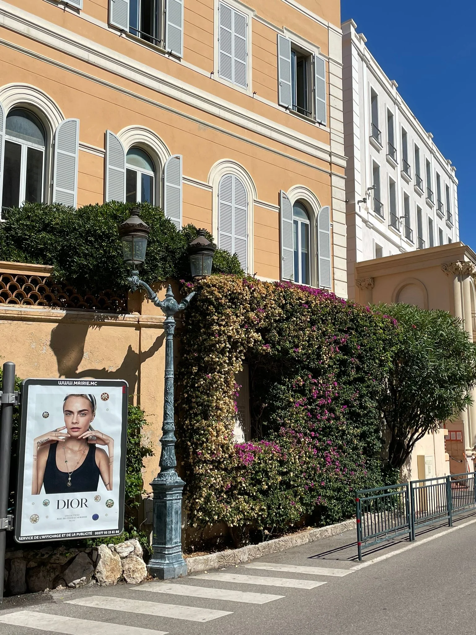Campagne d'affichage Dior en principauté de Monaco
